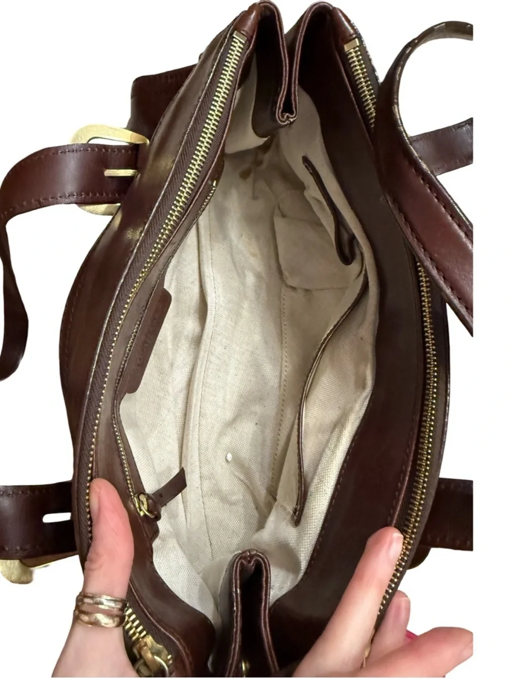 Michael Kors Classic Brown Leather Shoulder Bag - Women